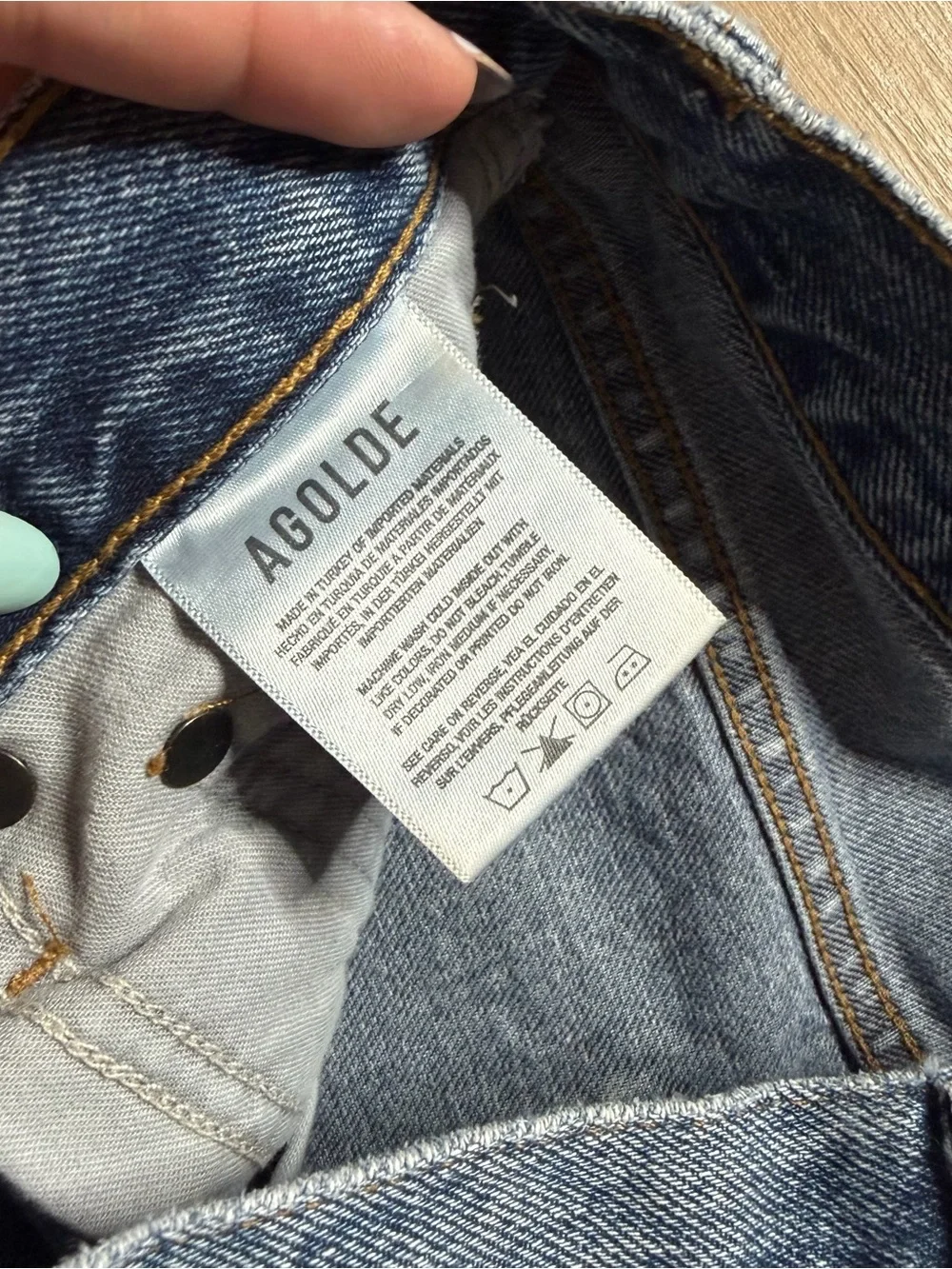 Agolde x Revolve Fen High Rise Relaxed Taper Jean in Highway Size 24